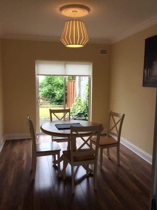 Dining room with garden access