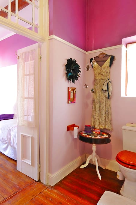 Room 5 has a large en-suite bathroom with a huge shower.