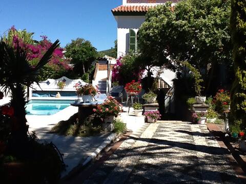 Beach house with beautiful garden