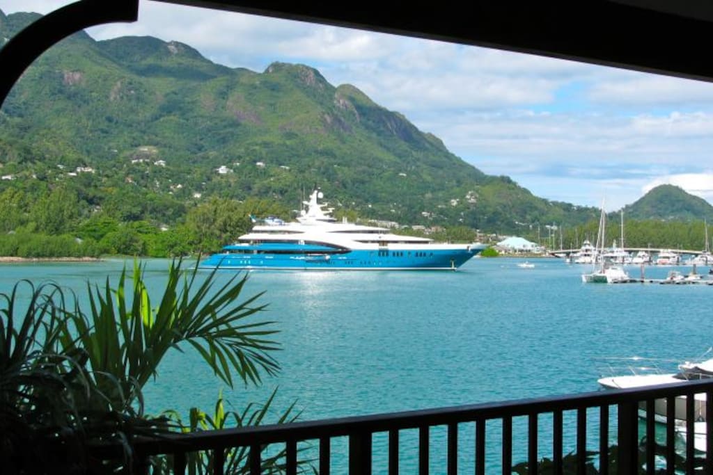 View towards the main marina from upstairs balcony