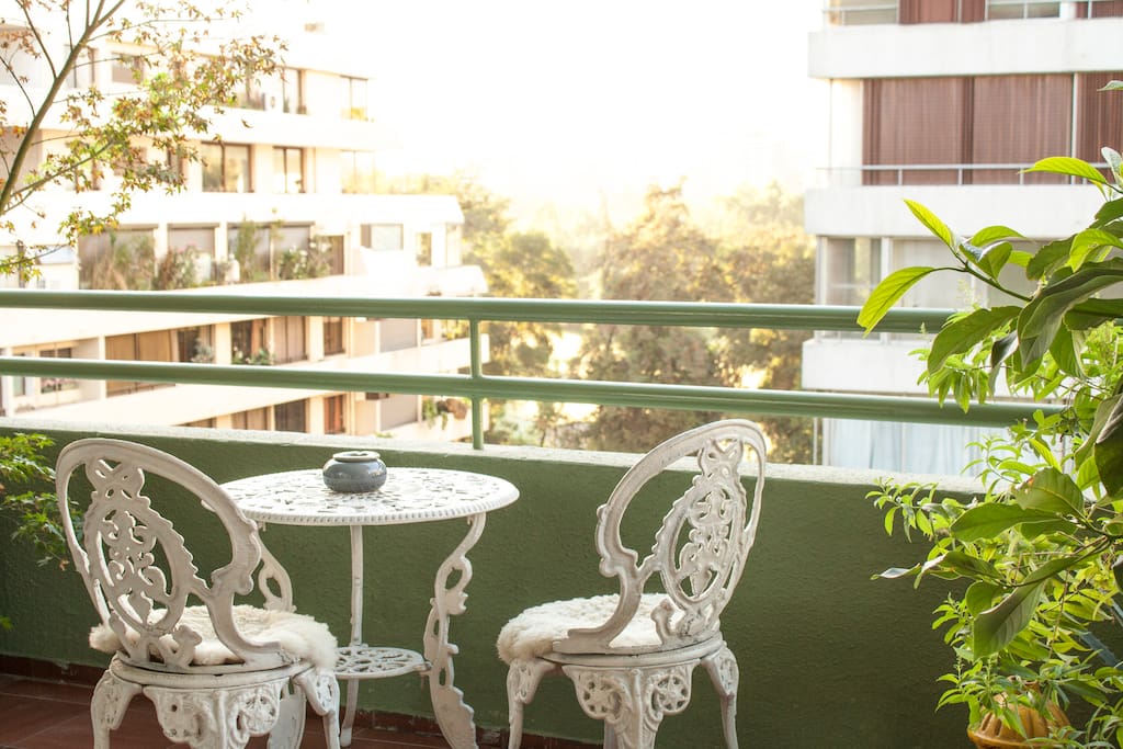The terrace and the Cordillera de los Andes View