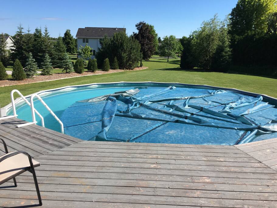 Relax in the pool area