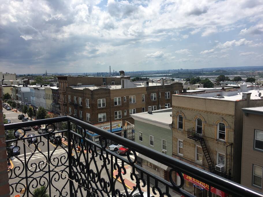 View from the balcony in the bedroom