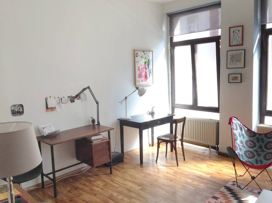 Espace de travail et de détente, bureau
