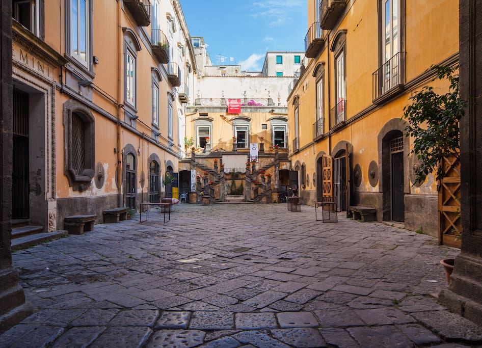 Courtyard with antique workshops