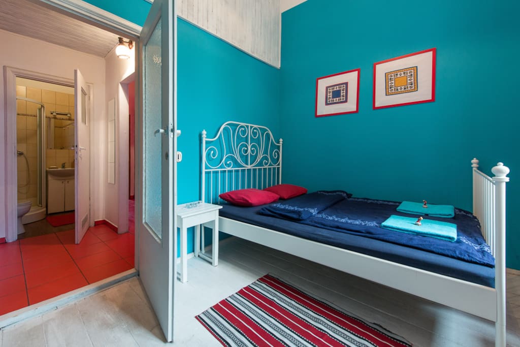 Comfortable, stylish bed for two