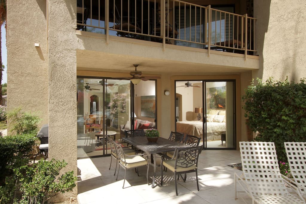 Private patio on the lake