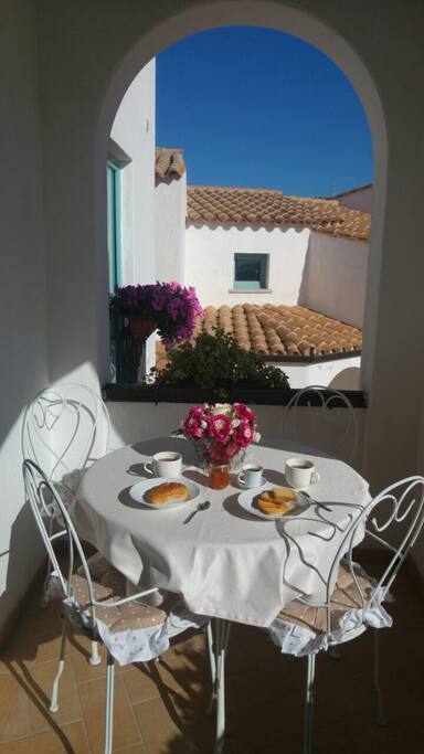 Terrace where to have nice breakfast