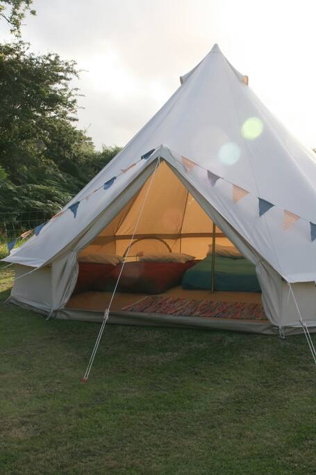 This tent was set up for a family of 6.