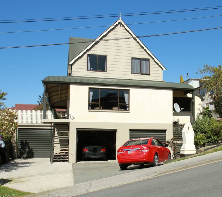 Front View of House Showing Access Stairway