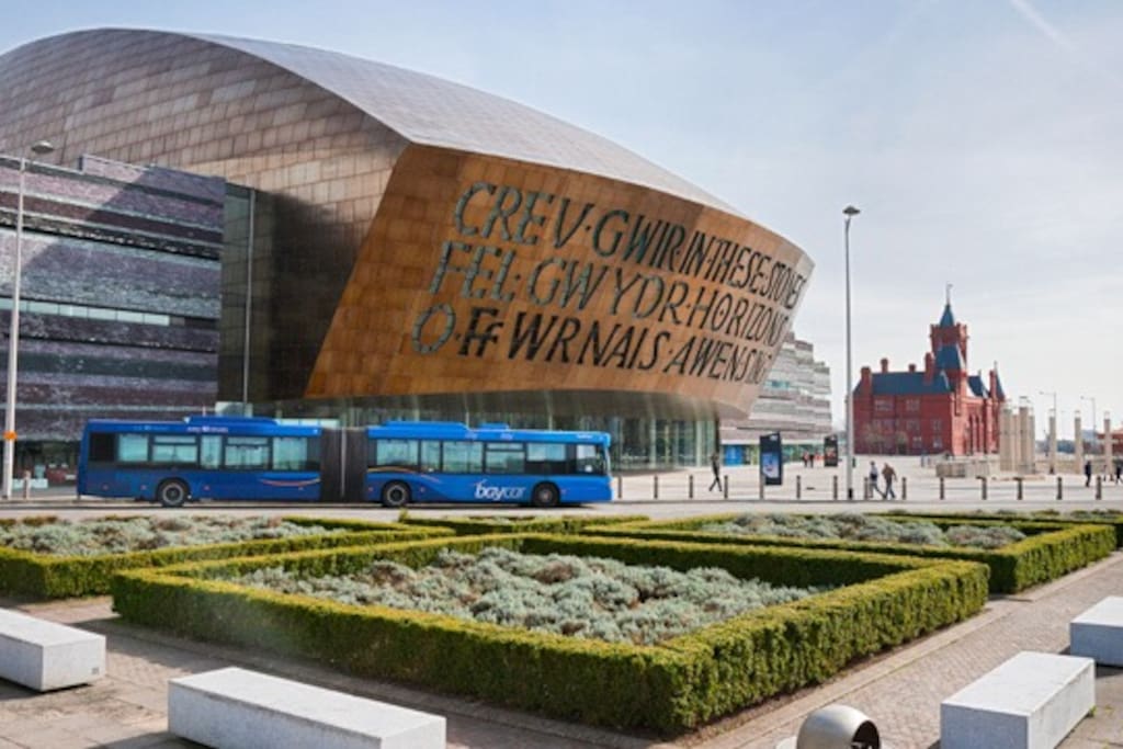 Millennium Centre / Cardiff Bay 5 minutes walk.