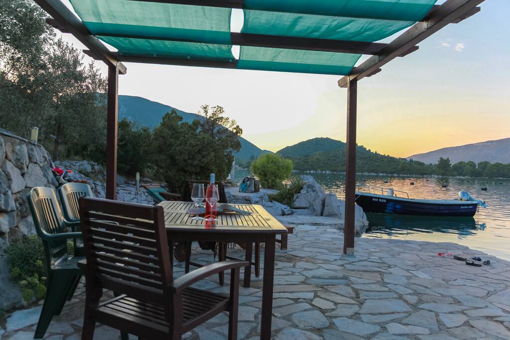 private beach
