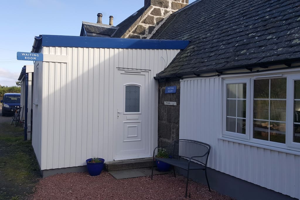 Private entrance to the fully self-contained Waiting Room, with private parking alongside