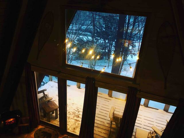 Lake George Rustic A Frame Near Village