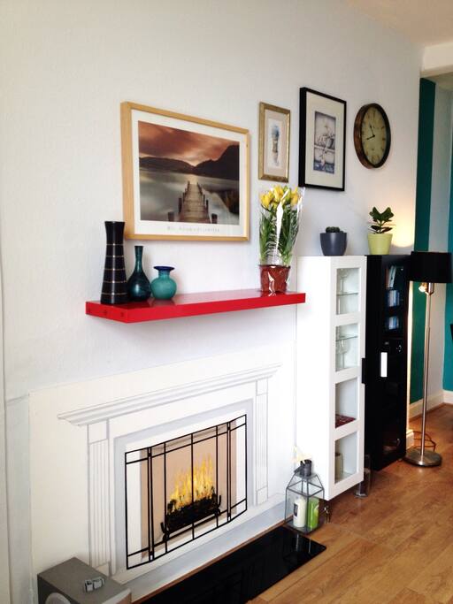 I have a very different fireplace :)