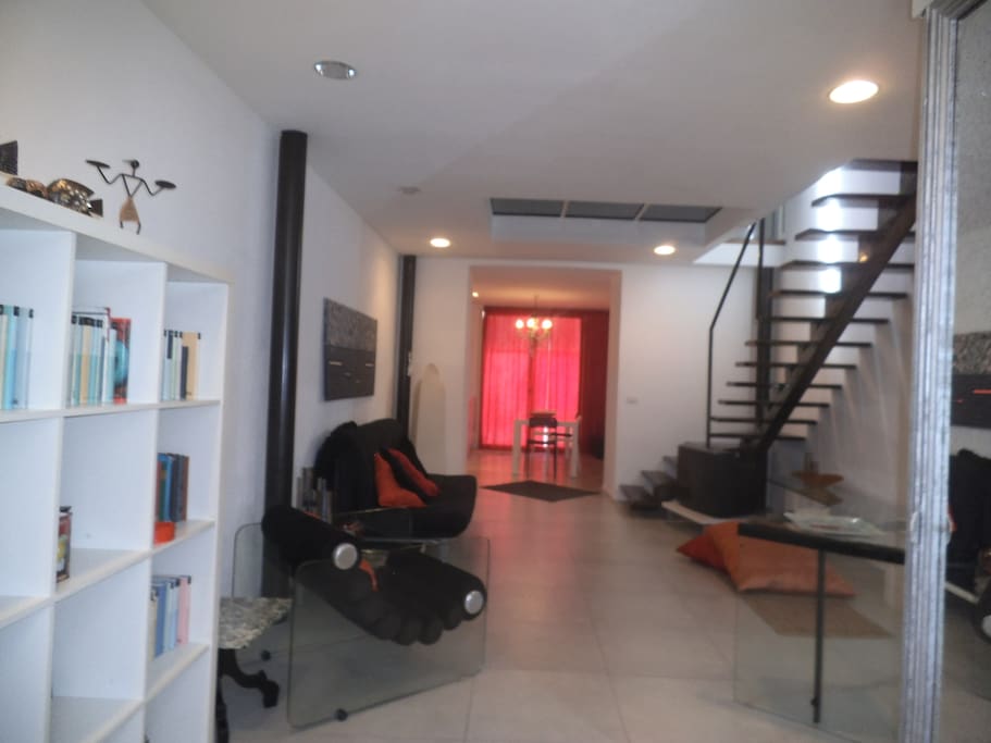 Entrance and living room