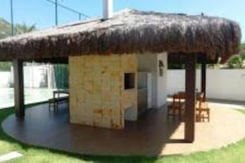 Quiosque com churrasqueira