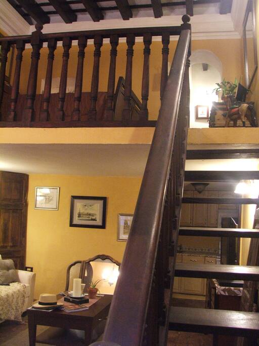 Stair leading up to Mezzanine