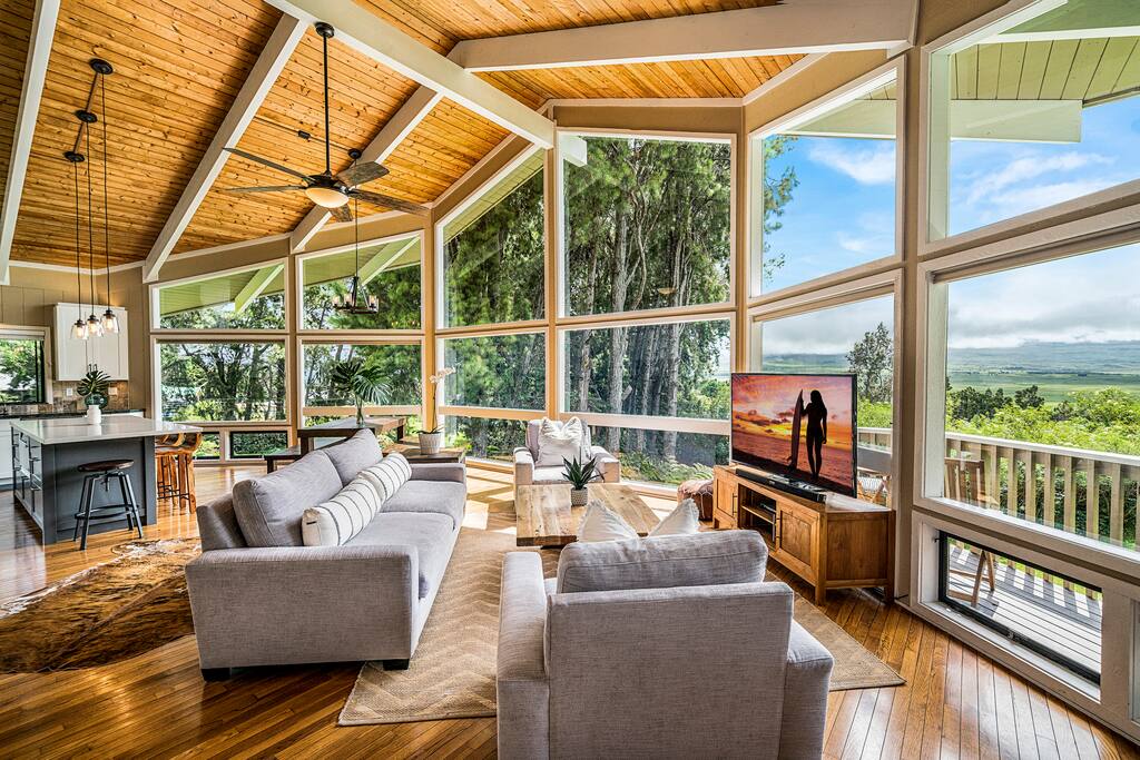 Modern Upcountry Home with Mauna Kea Views Houses for Rent in Waimea