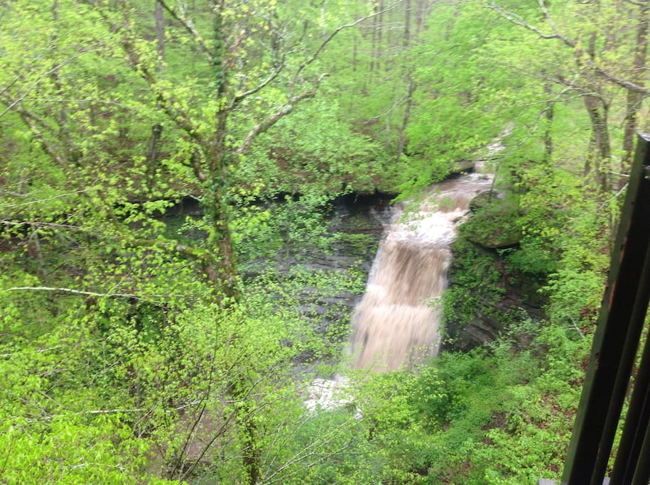 This was after a heavy rainfall. It was so loud sitting on the balconies listening to the roar of the falls.