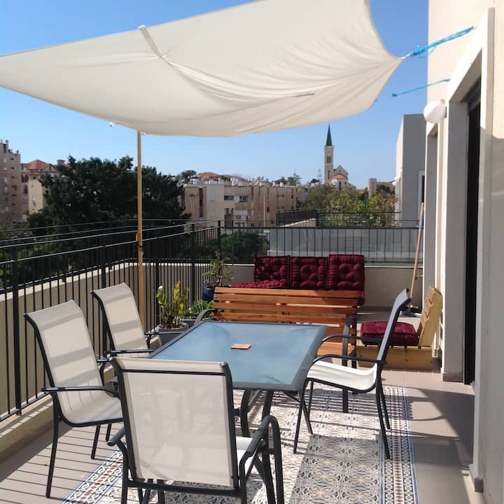 Artist Rooftop in Yafo (2 bedrooms 2 baths) Apartments for Rent in
