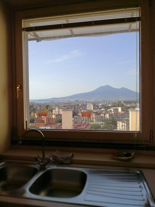 The pleasure to cook with an amazing view