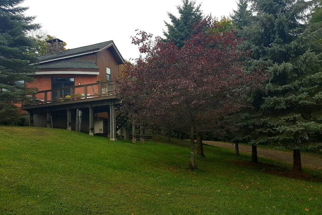 View from the driveway approach