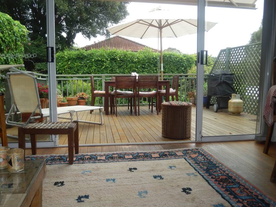 a sun trap and perfect place to relax with the peace of the birds.