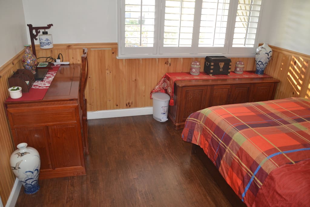 Your bedroom fully furnished, warm and comfortable.