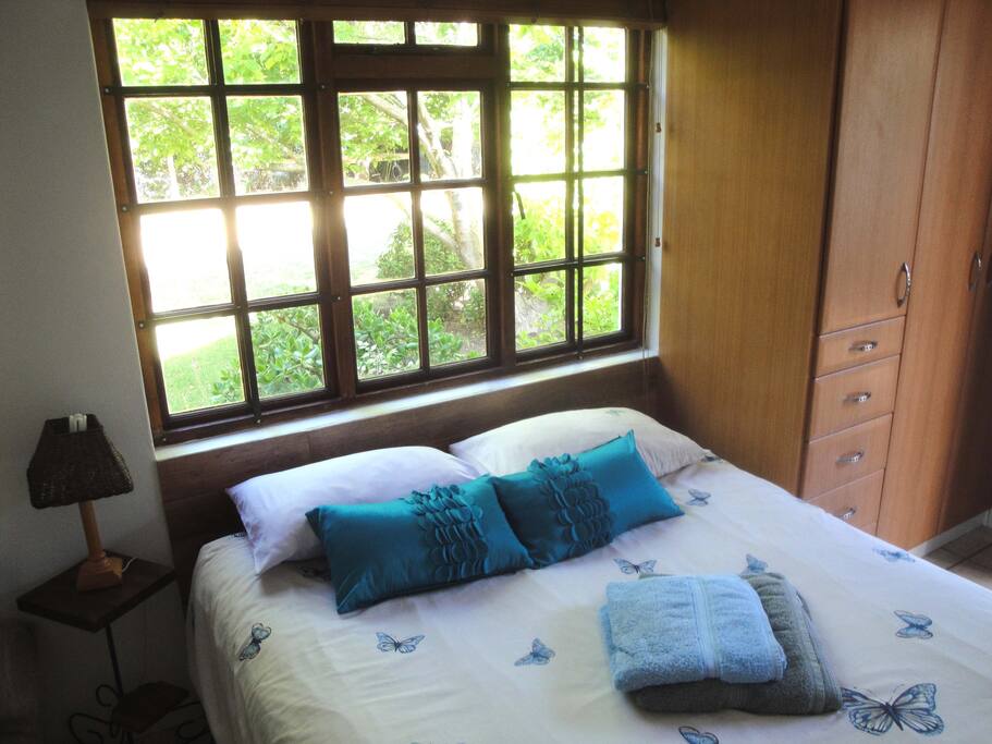 Garden view from your bed.
