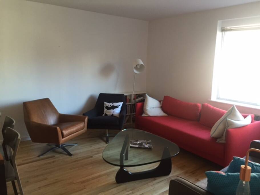 Another angle of the sunny living room