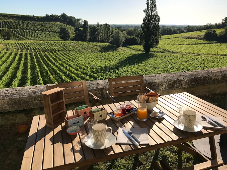 Panorama au petit déjeuner