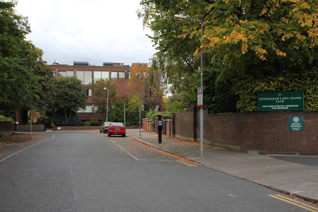 View of the apartment building from the street