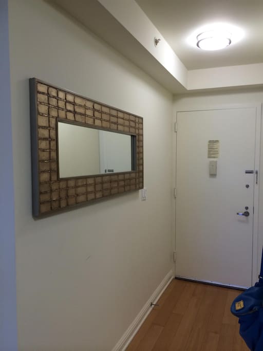 entry way with closet space