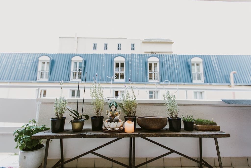 Lovely balcony with sun