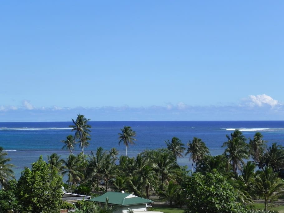 vue panoramique sur le lagon