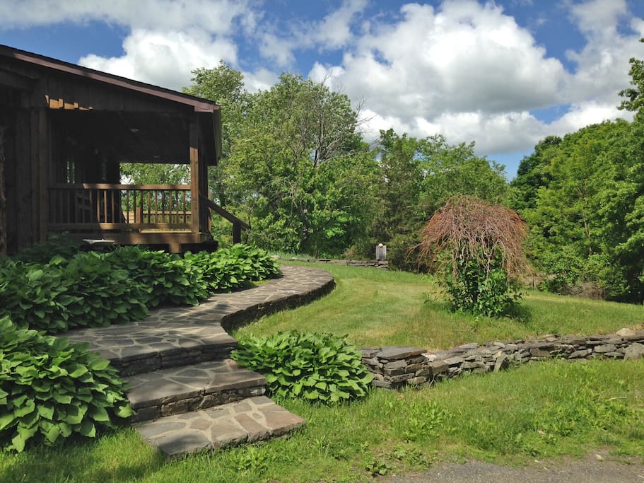 View from driveway