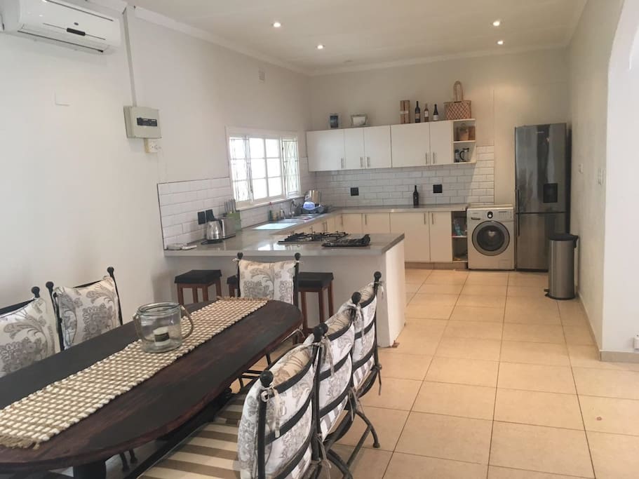 Large Kitchen and work space. (No Microwave)