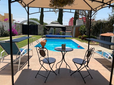 Tequisquiapan, Bernal, Chalet with Pool, Vineyards