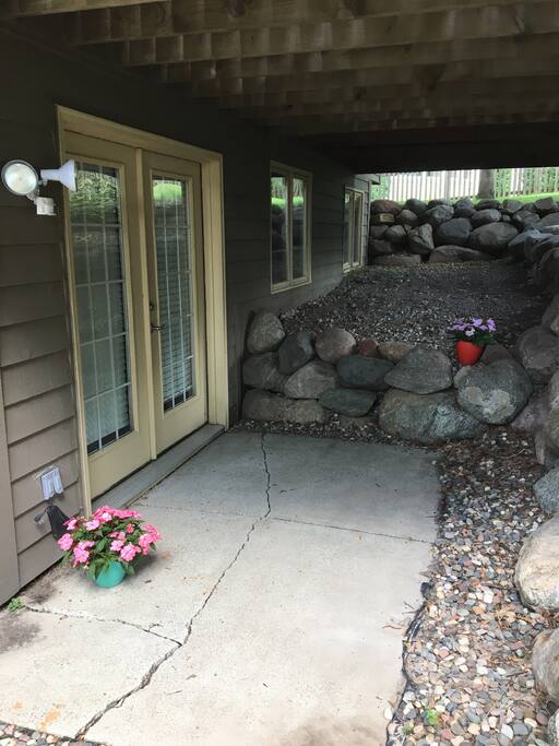 Your front door/Patio space