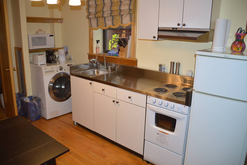 Fully Equiptd Kitchen--All Possible Amenities With Washer/Dryer