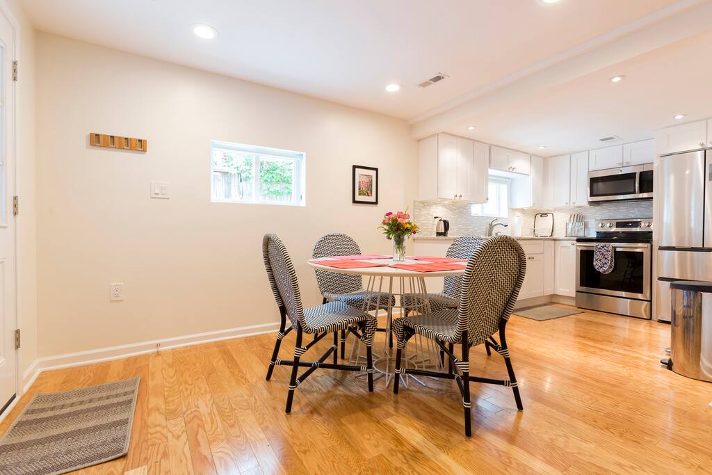 Dining and kitchen area