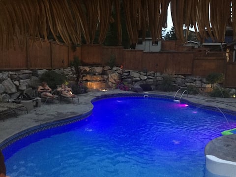 Pool and Cabana Lake House