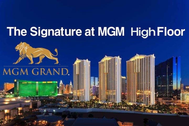 The Signature at MGM Grand high floor amazing view