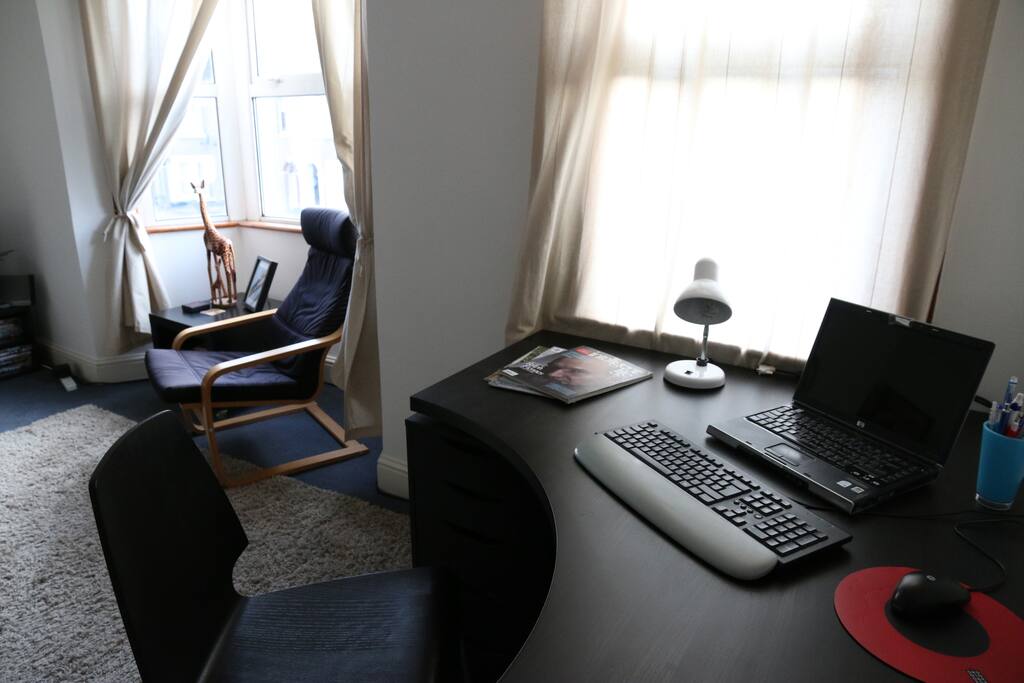 Space for your laptop and Internet access