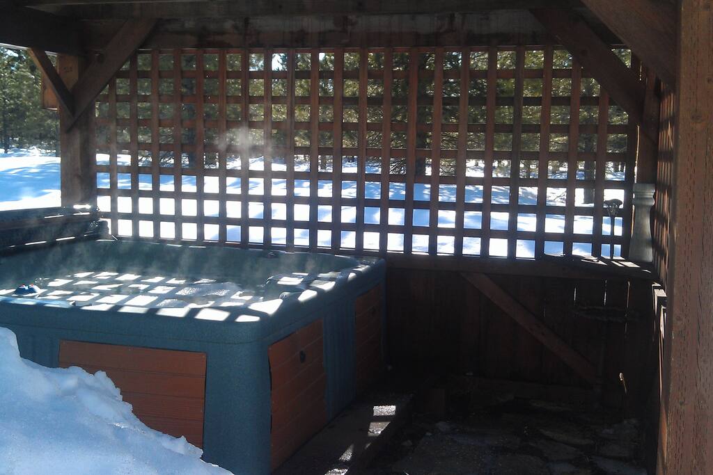 Relax in the hot tub!