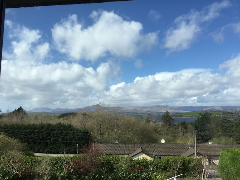 View of Bantry Bay and surrounding mountains from the bedroom