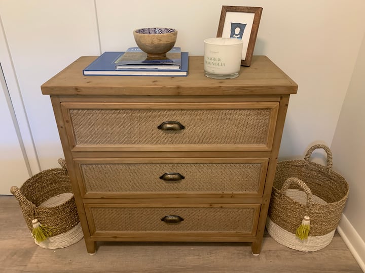 Dresser in queen bedroom 