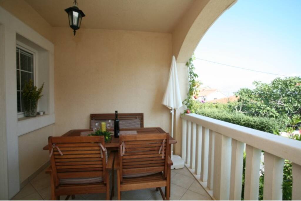 Terrace in shade