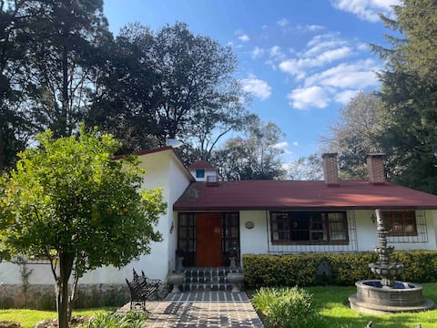 A country house with a cabin feel